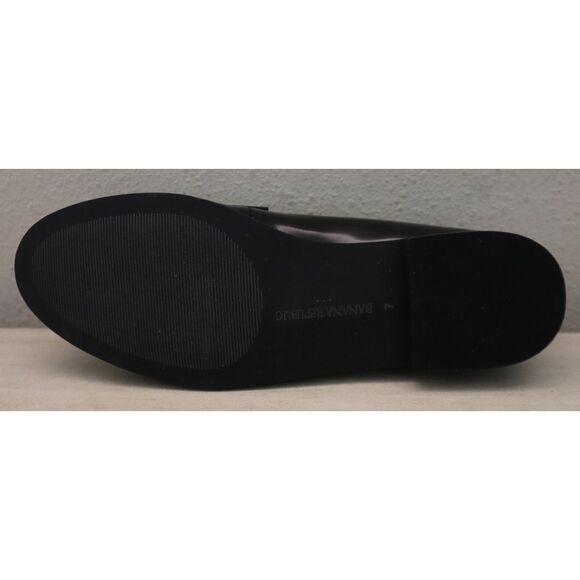 Banana Republic Factory 860537-001 Women's Sz 7 Black Leather Loafers - Picture 10 of 15